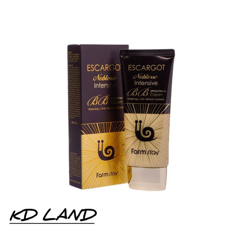 بیبی کرم حلزون فارم استی ۵۰ ml | FarmStay Snail Repair BB Cream SPF50