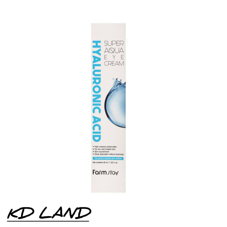 کرم دور چشم هیالورونیک اسید فارم استی – FarmStay Hyaluronic Acid Super Aqua Eye Cream