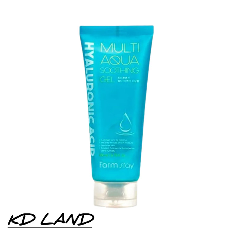 ژل آبرسان هیالورونیک اسید فارم استی | Multi Aqua Soothing Gel | آبرسان قوی