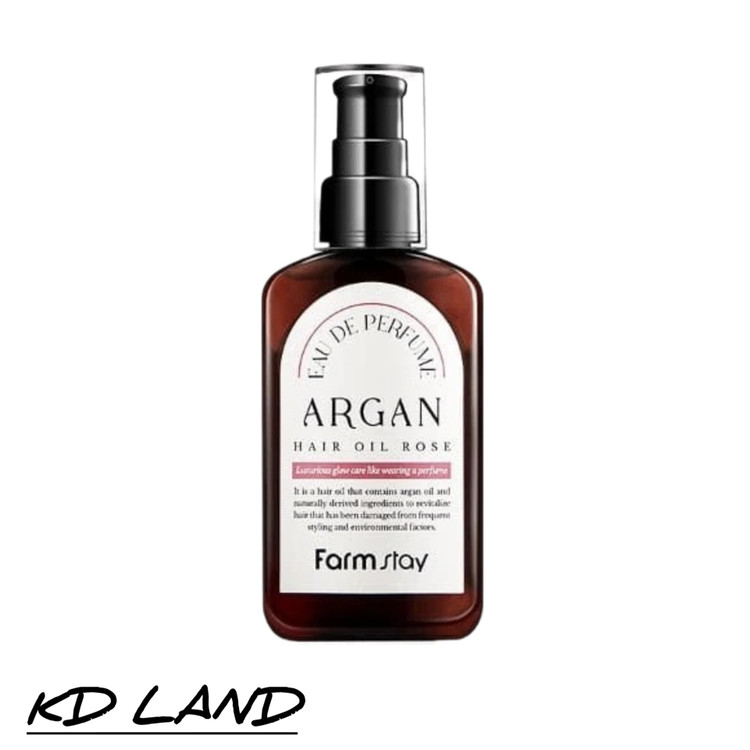 روغن مو آرگان با رایحه ی گل رز و ترمیم کننده برند farmstay
