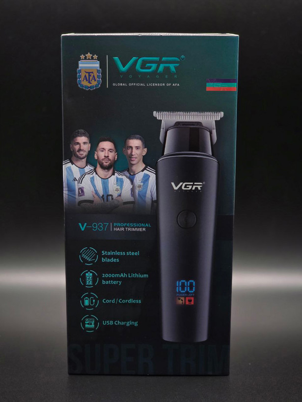 ماشین اصلاح خط زن وی جی آر مدل VGR-937 | خطزن شارژی حرفهای