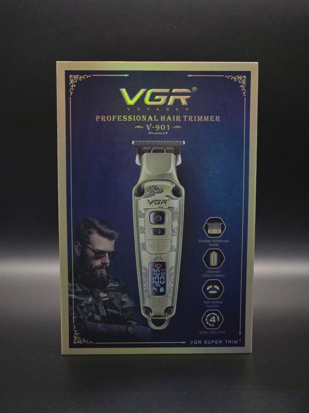 ماشین اصلاح سر و صورت وی جی آر مدل VGR-901 | خطزن شارژی حرفهای