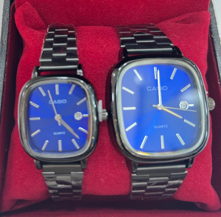 ساعت کاسیو اولد مانی زنانه ومردانه Casio -CG7887صفحه سورمه ای بند مشکی