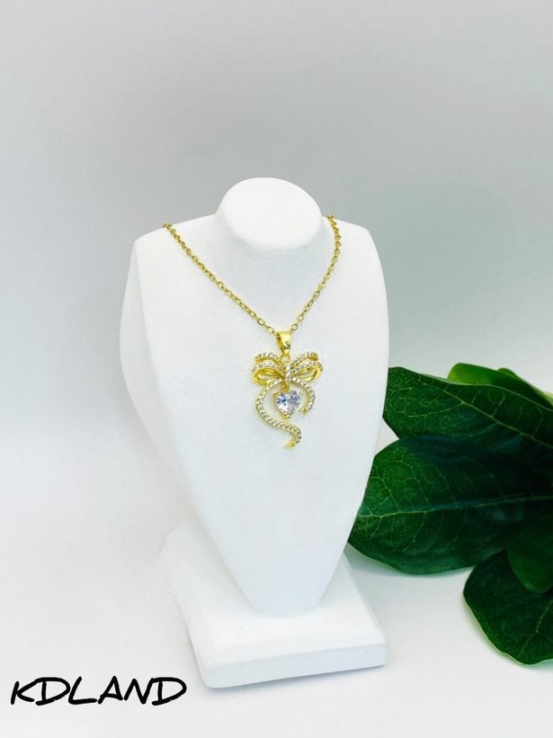 گردنبند پروانه ای پینترستی استیل رنگ ثابت ترندی و ضد حساسیت