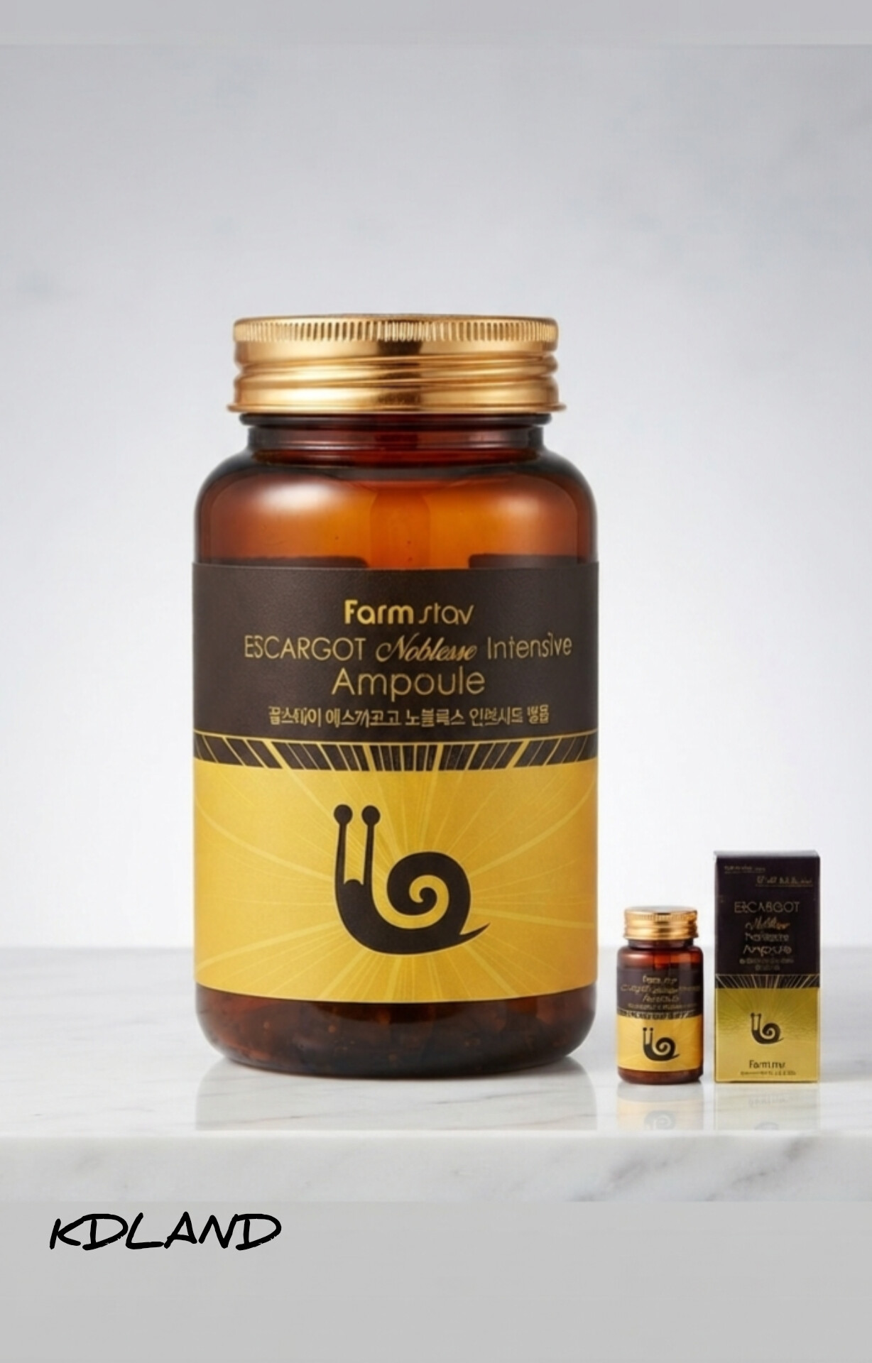 آمپول ژلی حلزون فارم استی (Farm Stay Escargot Noblesse Intensive Ampoule