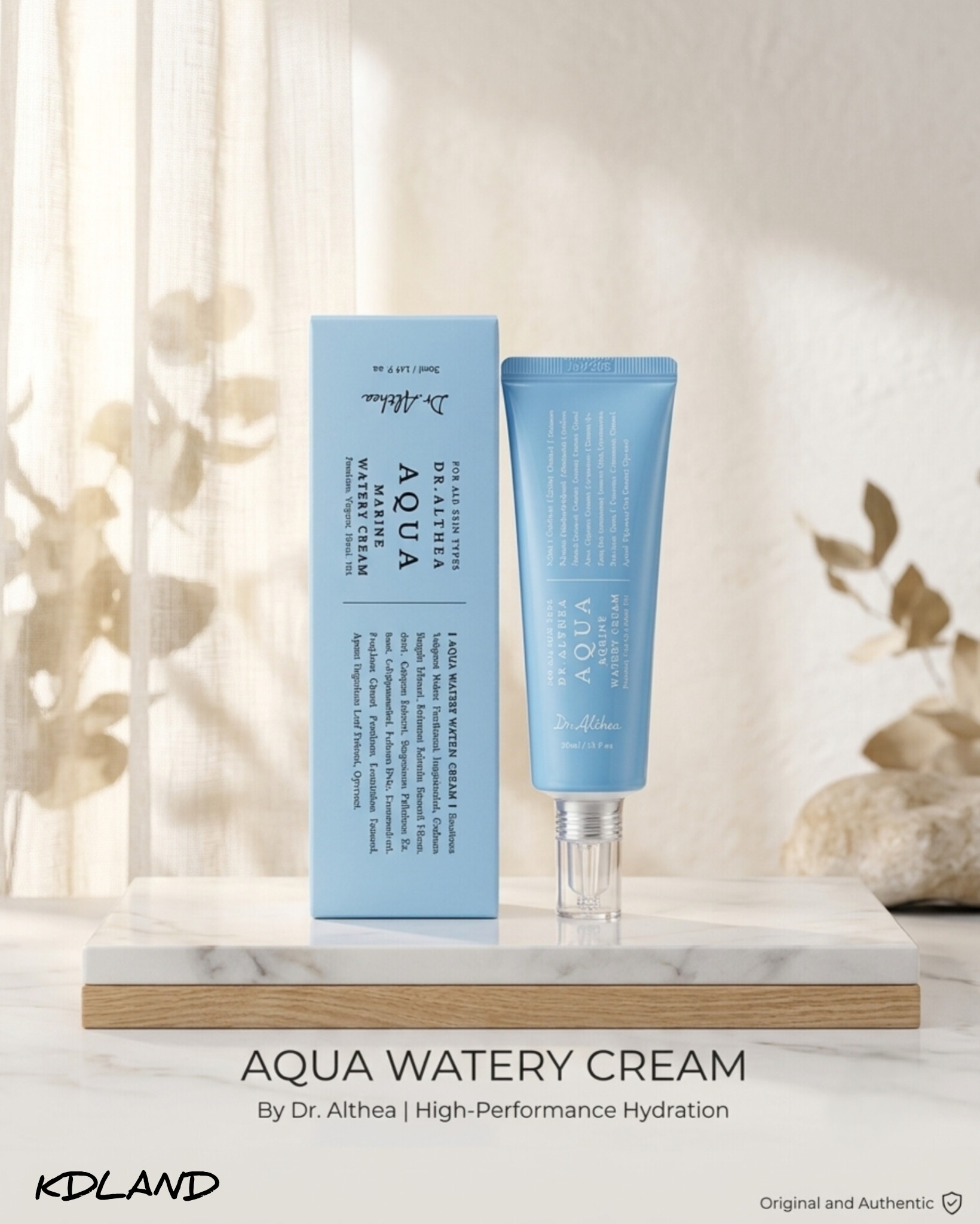 ​کرم آبرسان و ترمیم‌کننده دکتر آلتیا مدل Aqua Watery حجم ۵۰ میلی‌لیتر
