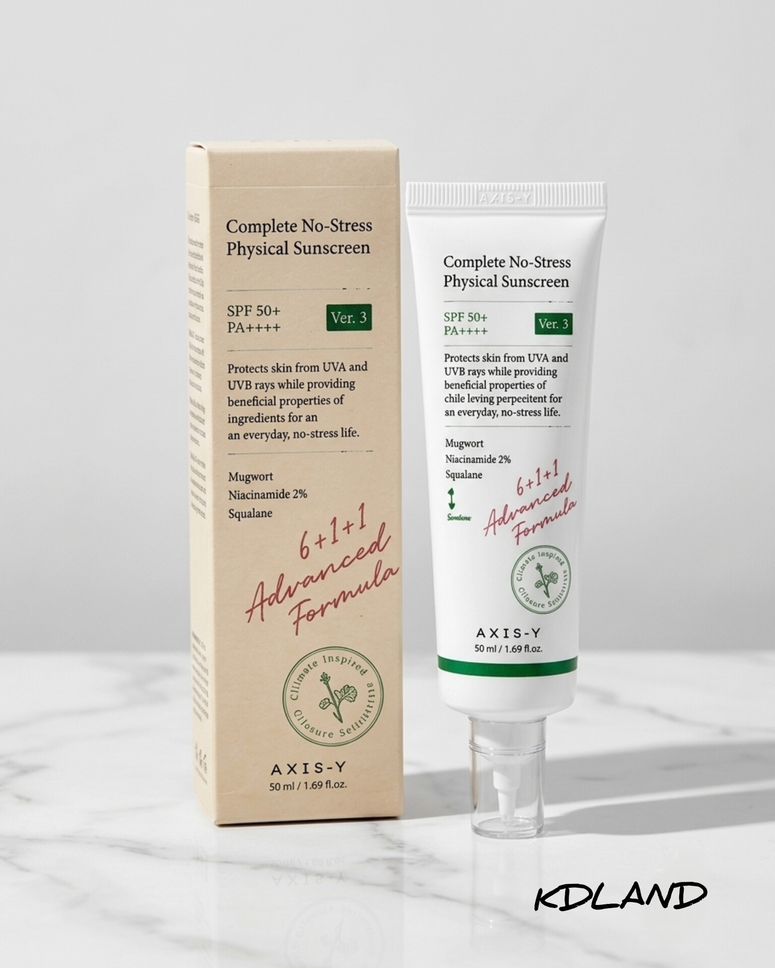 ضد آفتاب فیزیکی اکسیس وای (AXIS-Y Complete No-Stress Physical Sunscreen Ver. 3) | SPF50+ PA++++