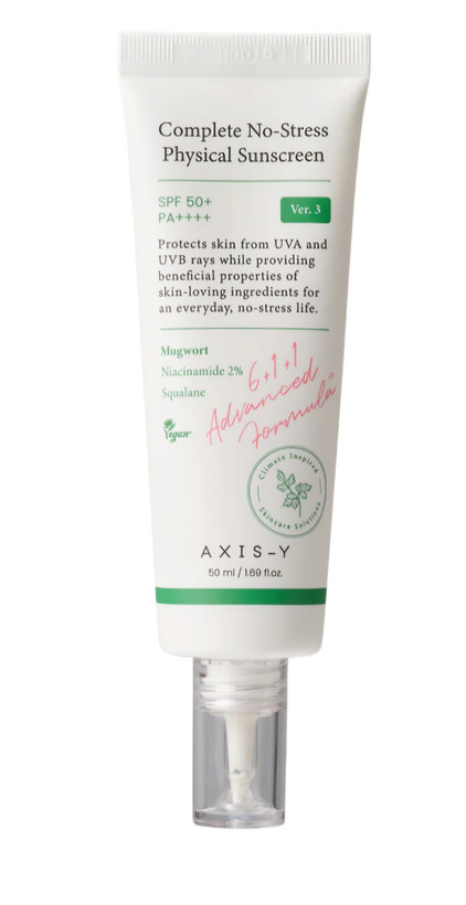 ضد آفتاب فیزیکی اکسیس وای (AXIS-Y Complete No-Stress Physical Sunscreen Ver. 3) | SPF50+ PA++++