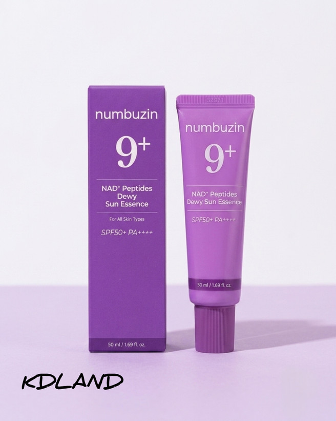 ضد آفتاب جوانساز و آبرسان نامبوزین شماره +9 (Numbuzin No.9 NAD+ Peptides Dewy Sun Essence) | SPF50+ PA++++