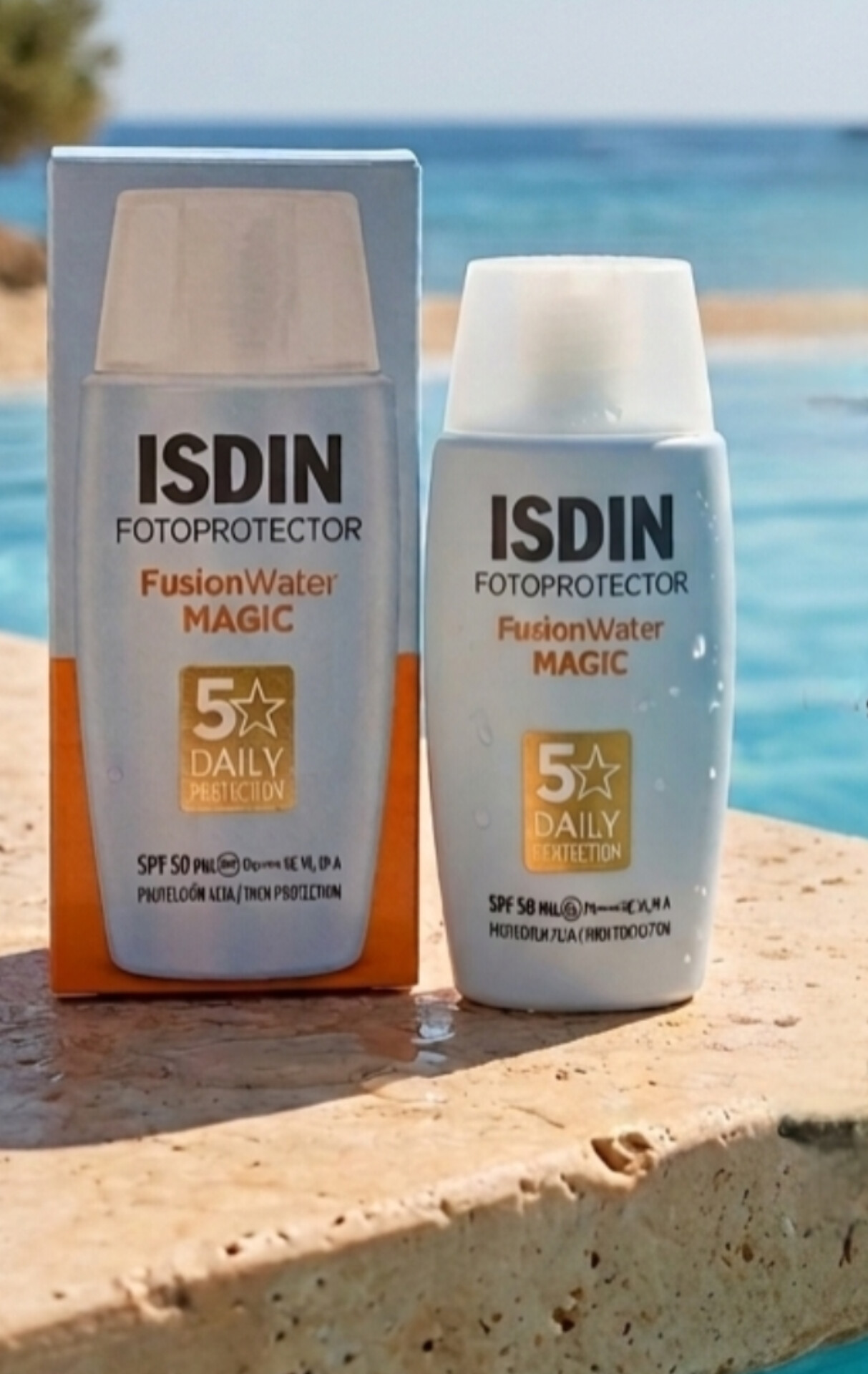 ضد آفتاب ایزدین مدل فیوژن واتر مجیک (ISDIN Fotoprotector Fusion Water Magic) | SPF50