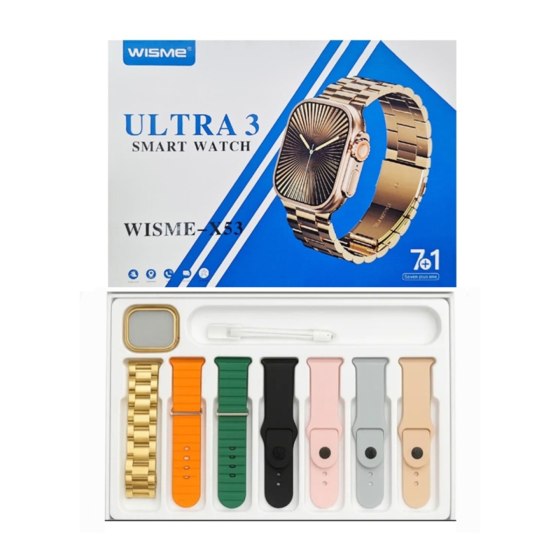 خرید و قیمت ساعت هوشمند ويسمى مدل WISME-X53 Ultra3 با ۷ بند