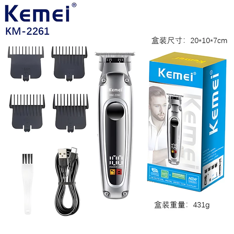 خرید ماشین اصلاح کیمی مدل KM-2261 | قیمت خط زن حرفه‌ای Kemei 2261