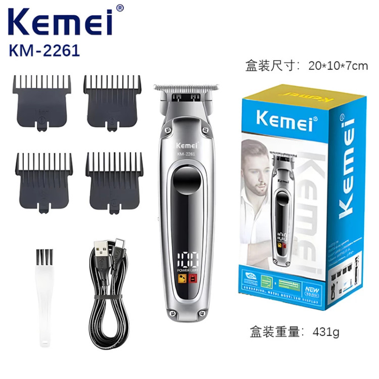 خرید ماشین اصلاح کیمی مدل KM-2261 | قیمت خط زن حرفهای Kemei 2261
