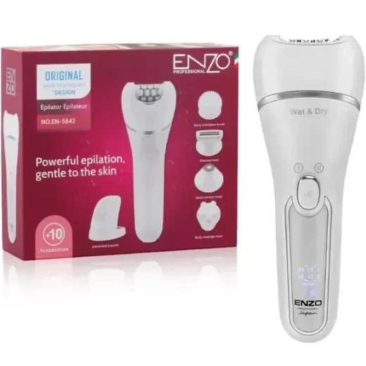 خرید اپیلاتور ۱۰ کاره انزو مدل EN-5842 | قیمت اپیلاتور Enzo 5842