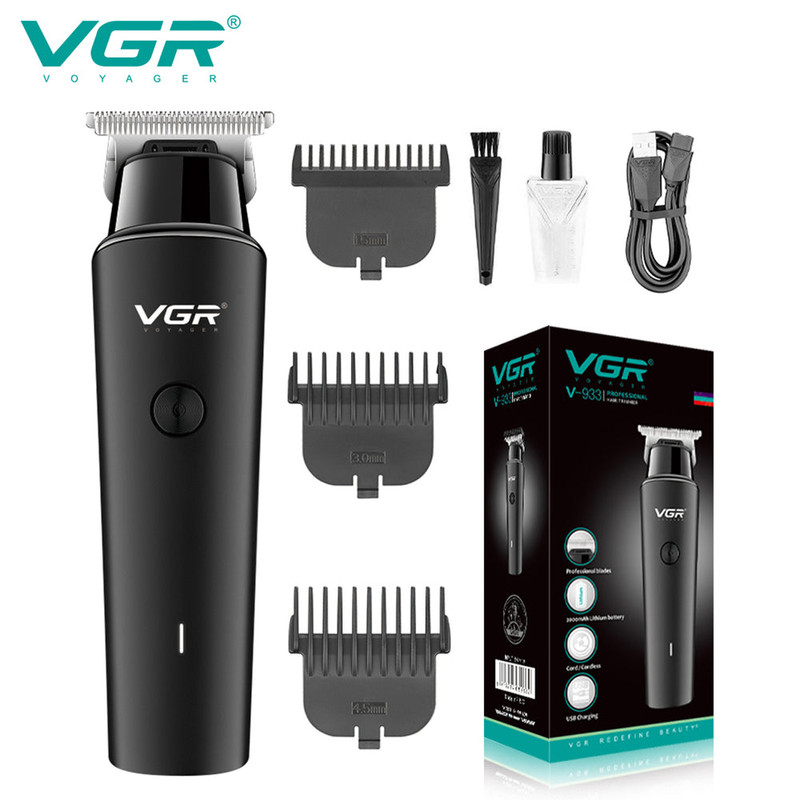 ماشین اصلاح حرفه‌ای وی جی آر VGR V-933 | خط زن شارژی با 500 دقیقه شارژدهی