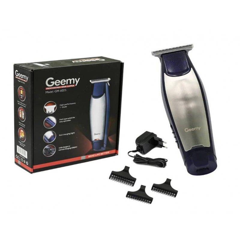 ماشین اصلاح موی سر و صورت جیمی مدل Geemy GM-6025 | شارژی با تیغه استیل ضد زنگ