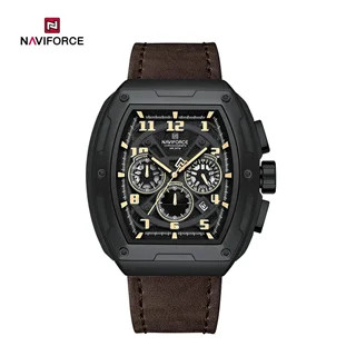 ساعت مچی مردانه کورنوگراف اسپرت سه موتوره برند نیو فورس nf 8053 bee