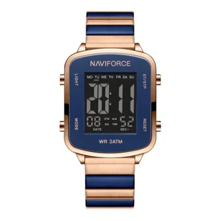 ساعت مچی مردانه نیویفورس اصل NAVIFORCE NF5058 | دیجیتال بند استیل