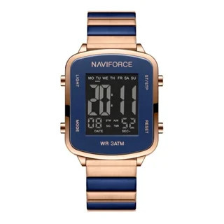 ساعت مچی مردانه نیویفورس اصل NAVIFORCE NF5058 | دیجیتال بند استیل
