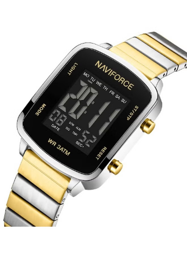 ساعت مچی مردانه نیویفورس اصل NAVIFORCE NF5058 | دیجیتال بند استیل