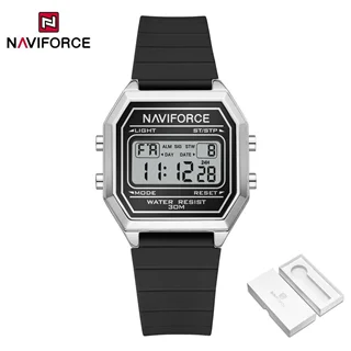 ساعت مچی زنانه نیویفورس اصل NAVIFORCE NF5063 | ساعت دیجیتال زنانه