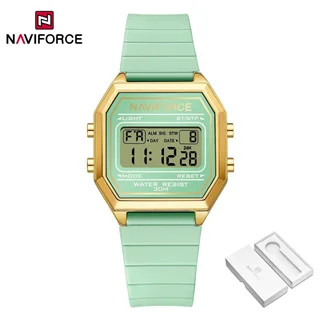 ساعت مچی زنانه نیویفورس اصل NAVIFORCE NF5063 | ساعت دیجیتال زنانه