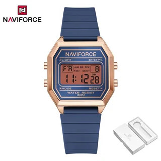 ساعت مچی زنانه نیویفورس اصل NAVIFORCE NF5063 | ساعت دیجیتال زنانه