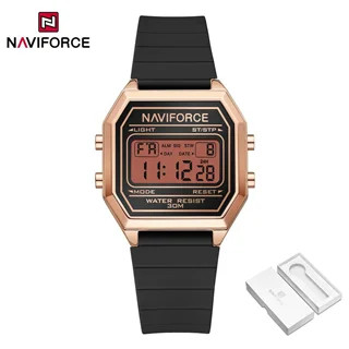 ساعت مچی زنانه نیویفورس اصل NAVIFORCE NF5063 | ساعت دیجیتال زنانه