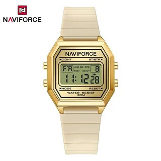 ساعت مچی زنانه نیویفورس اصل NAVIFORCE NF5063 | ساعت دیجیتال زنانه