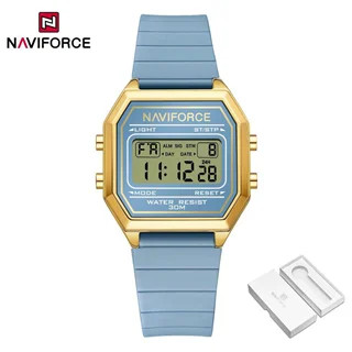 ساعت مچی زنانه نیویفورس اصل NAVIFORCE NF5063 | ساعت دیجیتال زنانه