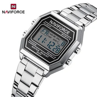 ساعت مچی زنانه نیویفورس اصل NAVIFORCE NF5063 | ساعت دیجیتال زنانه
