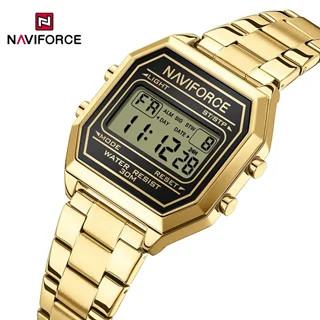 ساعت مچی زنانه نیویفورس اصل NAVIFORCE NF5063 | ساعت دیجیتال زنانه