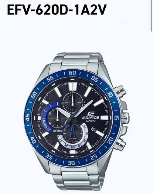 ساعت کاسیو اورجینال مردانه -CASIO EDIFICE EFV 620D-1A2