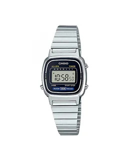 خرید ساعت مچی زنانه اورجینال کاسیو مدل CASIO LA670WA-1 | ساعت دیجیتال کلاسیک با بند استیل