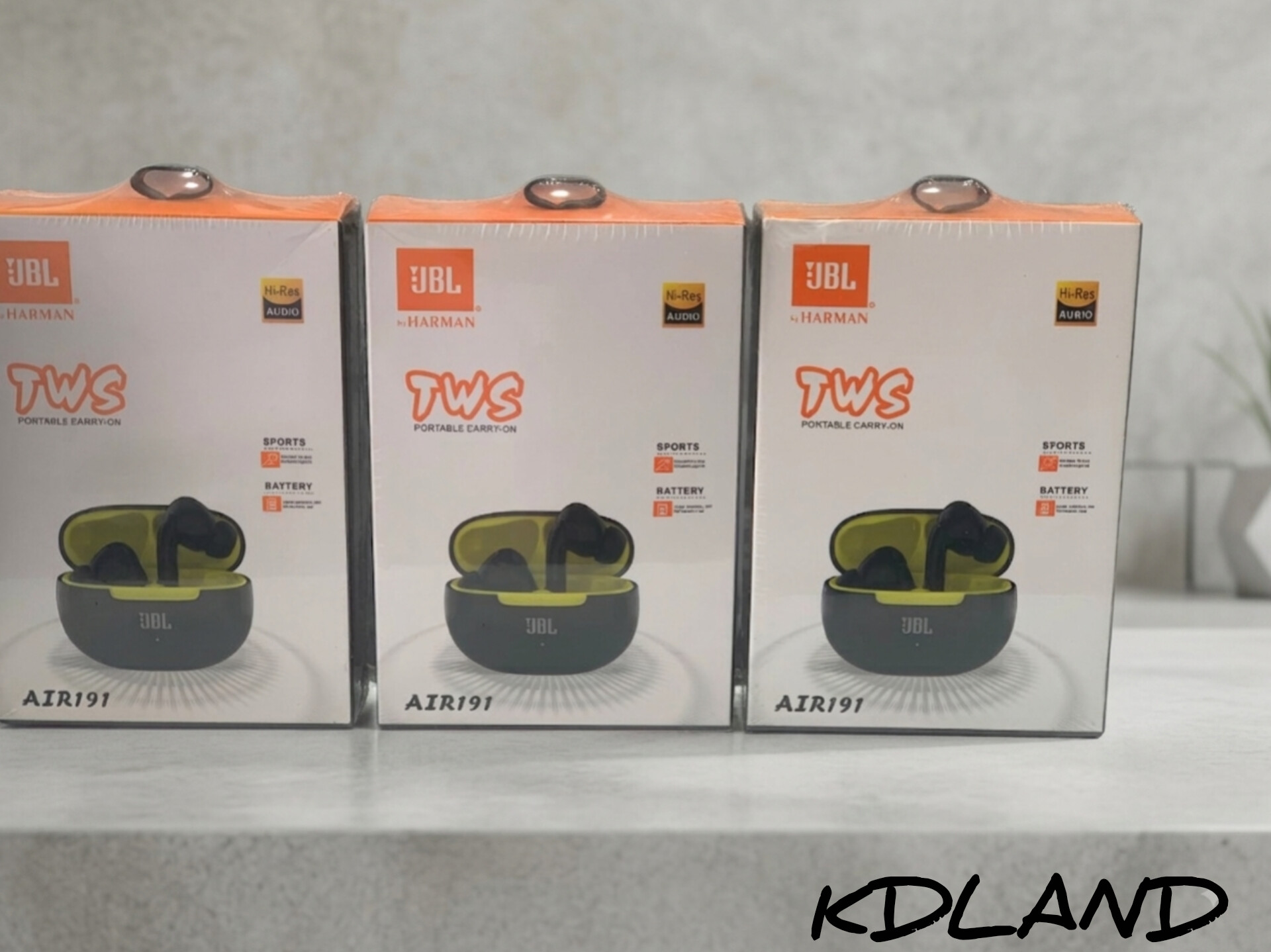 هندزفری بی‌سیم JBL مدل BUDS AIR2 TWS - کنترل لمسی، نمایشگر باتری، مناسب ورزش