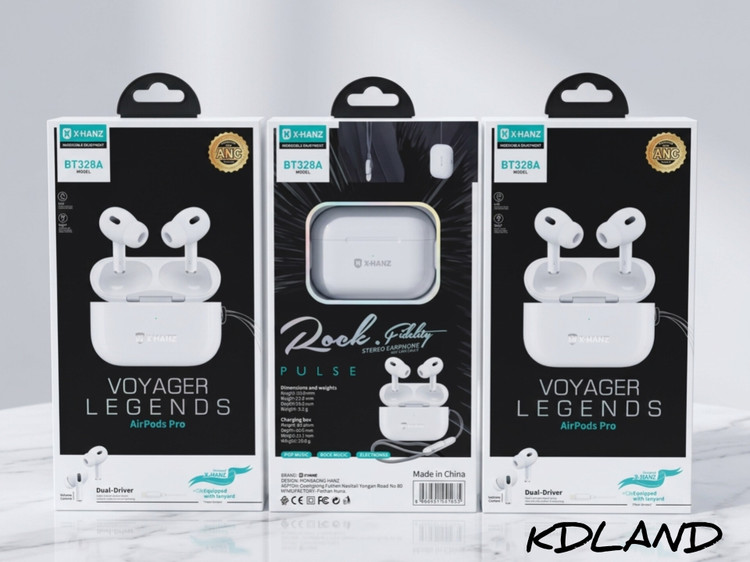هندزفری بلوتوثی اکس-هانز مدل X-HANZ BT328A Voyager Legends | ایرپاد پرو با نویز کنسلینگ ANC و درایور دوگانه