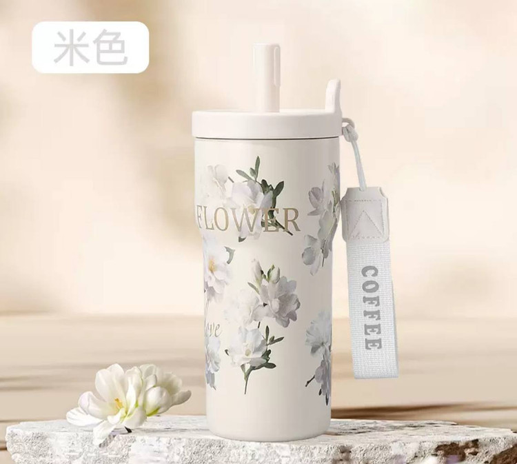 خرید تراول ماگ فانتزی Flower | تراول ماگ طرح گل
