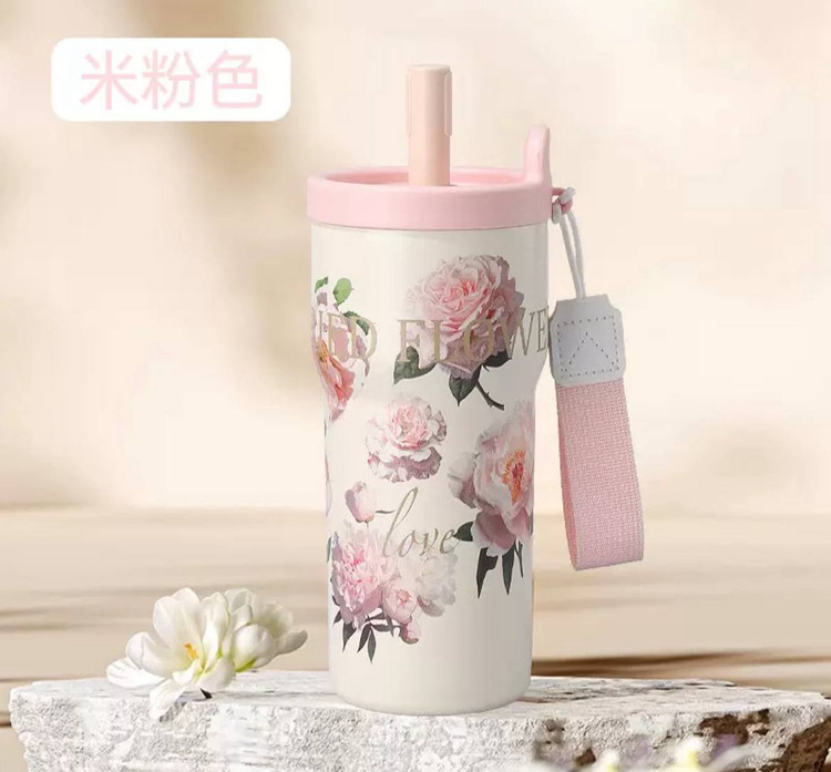 خرید تراول ماگ فانتزی Flower | تراول ماگ طرح گل