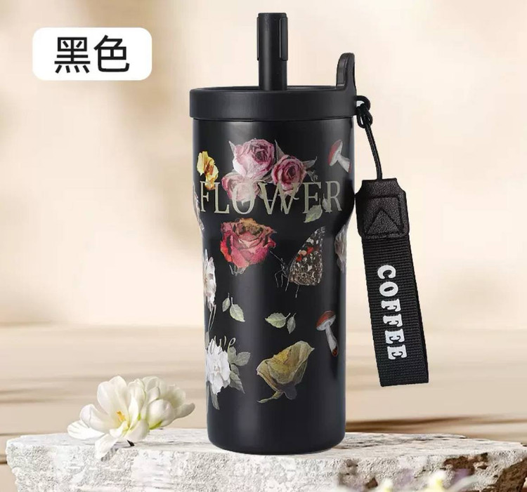 خرید تراول ماگ فانتزی Flower | تراول ماگ طرح گل