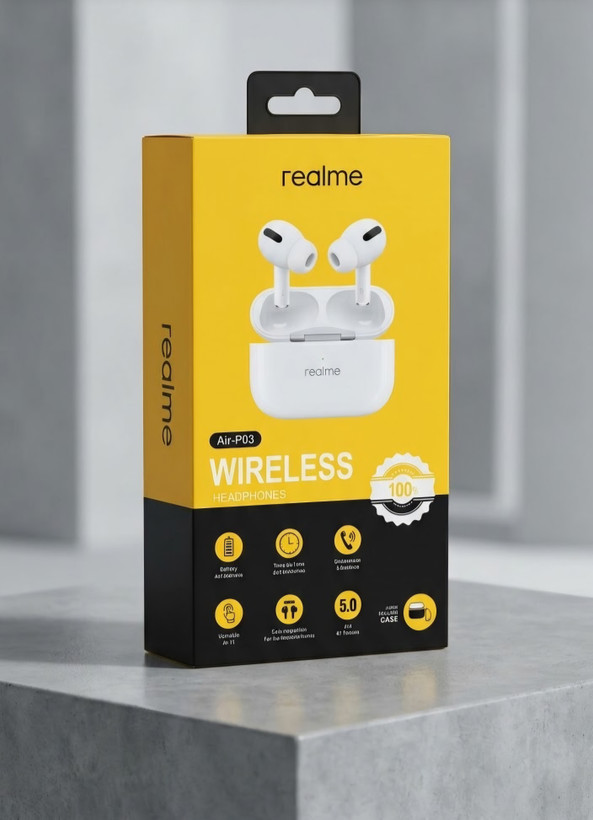 هندزفری بلوتوثی realme مدل Air-R03 / Air-P03 Wireless Headphones
